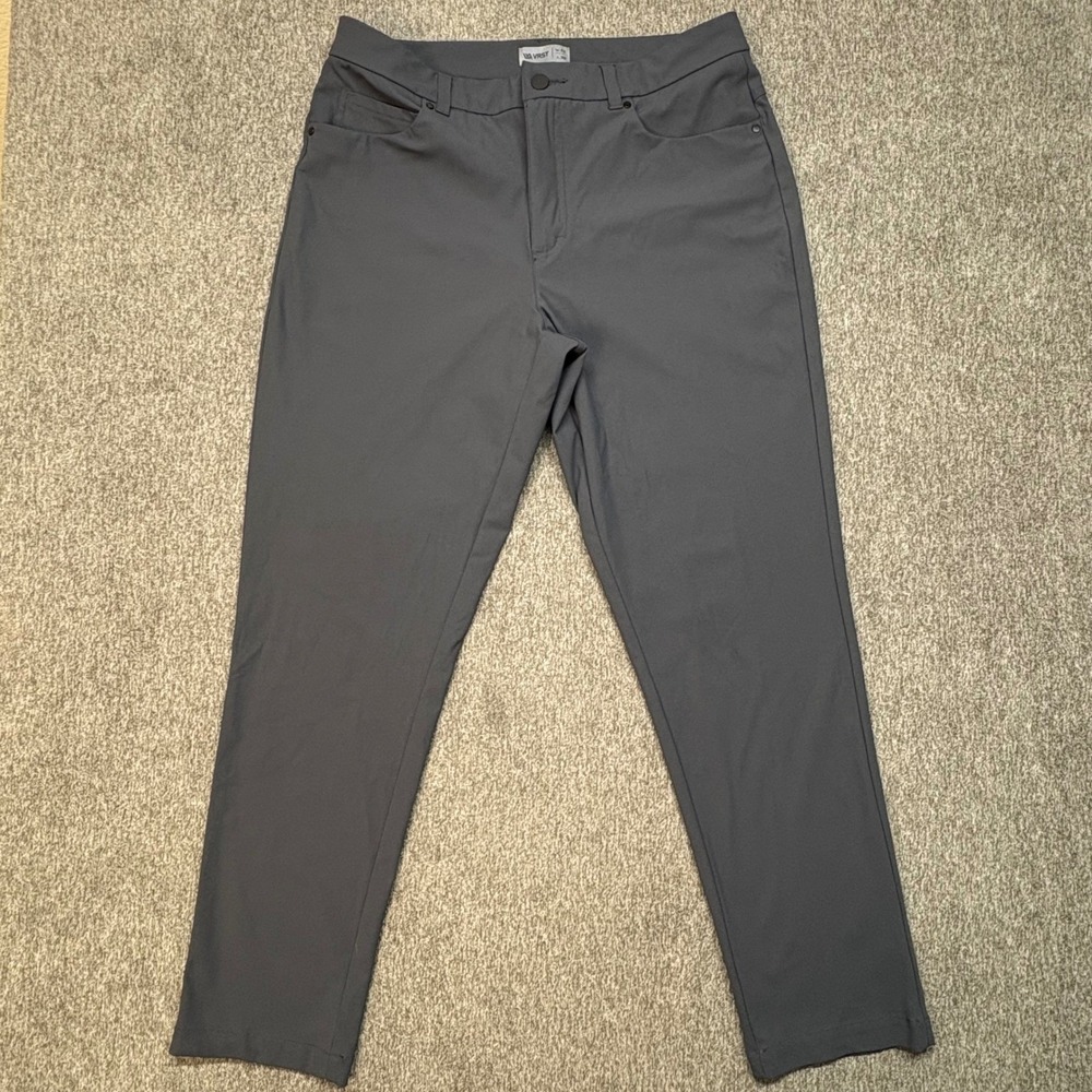 VRST Limitless Slim Fit 5-Pocket Pants Mens 33x30 (fits 32x28) Grey Performance